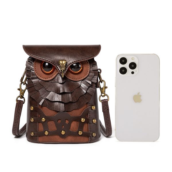 Novelty Creative Owl Leather Bag - Image 3