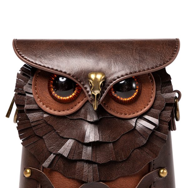 Novelty Creative Owl Leather Bag - Image 5