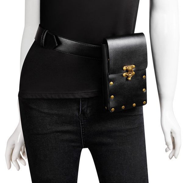 Black Vintage Belt Bag - Image 2