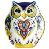 Owl Underglaze Painted Ceramic Plate